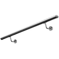 Pasamanos McTech® - Pasamanos de acero inoxidable- soporte de pared- para interiores y exteriores- escaleras- balcón…